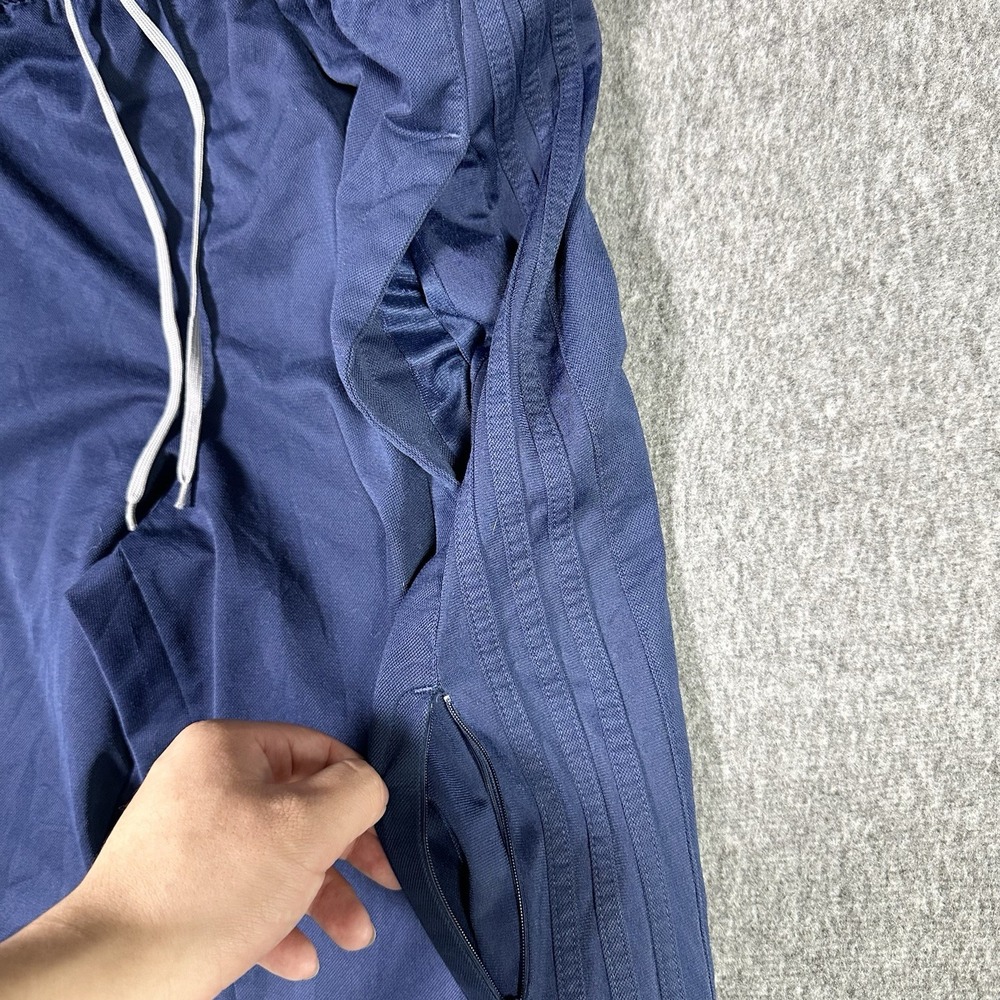 Adidas Sweatpants Mens Size Large Navy Blue ActiveWear Pocket Zipper - Picture 4 of 5